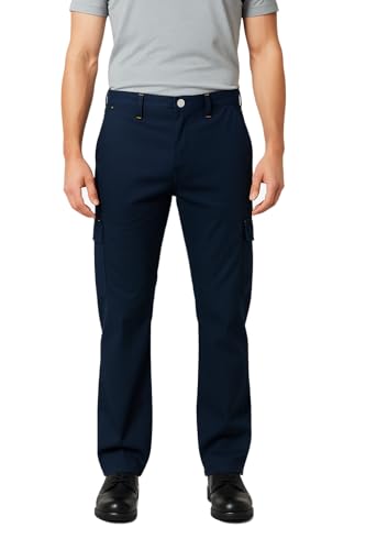 IBEX TR5 Men’s Cargo Work Trousers with Knee Pad Pockets - Heavy Duty Pants with Multi-Pocket, Elastic Waist, Twin Belt Loops & YKK Zip - Durable Workwear Combat Trousers, Black, 34W X 31L Regular - Image 13