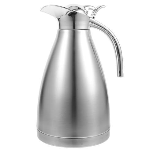 Pichet à thé glacé inox et carafe à eau 1,5 L argent pour jus de fruits frais
