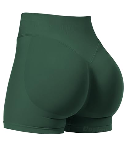 Image of VOYJOY Women Workout Impact Shorts 2.5 inch / 3.6 inch / 4.5 inch / 6 inch Scrunch Butt Booty | Tummy Control, High Waisted, Bike Short, Gentle Compression, for Women