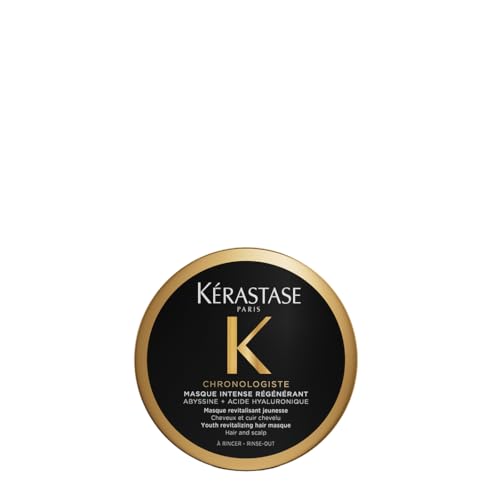 Kérastase Chronologiste Masque Intense Régénérant, Anti-Aging Haarmaske mit Hyaluronsäure & Abyssin, für geschmeidiges, glänzendes Haar mit Feuchtigkeit, 75 ml