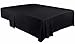 Produktbild Utopia Bedding - Bettlaken ohne Gummizug - Betttuch 167 x 243 cm - Laken für Bett 90 x 190 cm - Flaches Blatt weiche gebürstete Mikrofaser- Schwarz