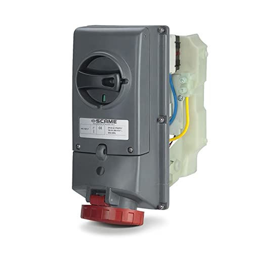 Poste d'aiguillage Scame Advance GRP IP67 16A 415V trifasé avec porte-fusible