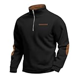 TOFOTL Sudadera Moto Termica Hombre Tallas Grandes Talla Grande Regalo Navidad Chaqueta Running Sweatshirt Sudadera Pijama Hombre Activewear Trekking +Vestir Montaña M-Negro L
