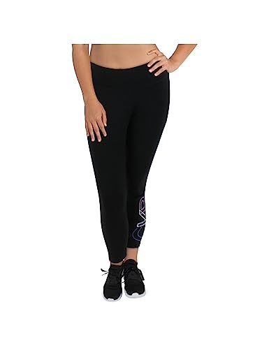 Calvin Klein Performance Women's Plus Size Outline Colorblock Logo Highwaist