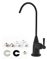 Hibbent Drinking Water Faucet for Bar and Kitchen Sink, Stainless Steel Reverse Osmosis RO Faucet for Under-Sink Filtration System, Oil-Rubbed Bronze Finish