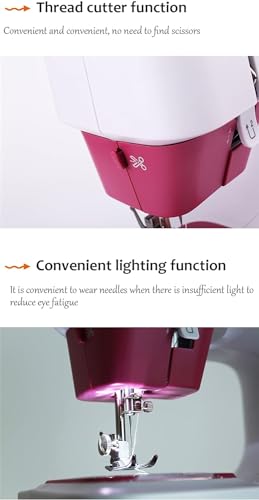 Naaimachine Mini Handmatig Huishoudelijk Elektrisch Handpedaal Dubbele snelheid Dubbele draad Multifunctioneel - Image 6