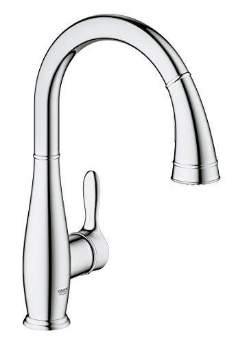 Grohe 30213001 Parkfield Single-Handle Pull-Down Kitchen Faucet, Starlight Chrome #TOP21