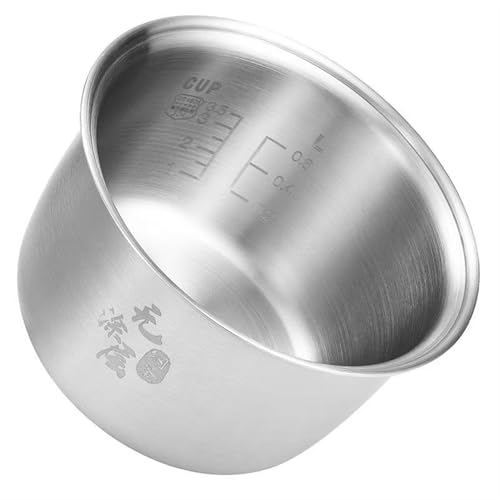 Upiyan Thickened Version 304 Stainless Steel Rice Cooker Inner Bowl for Zojirushi NS-TSC10 (5.5cups) Multi-Cooker Replacement Inner Pot
