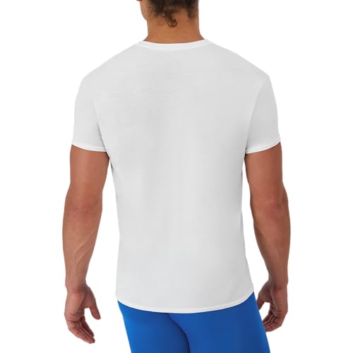 Hanes Men's Performance Undershirt, X-Temp Moisture-Wicking Crewneck, White 5-Pack