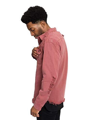 Image of VICTORIOUS Men's Distressed Denim Jacket