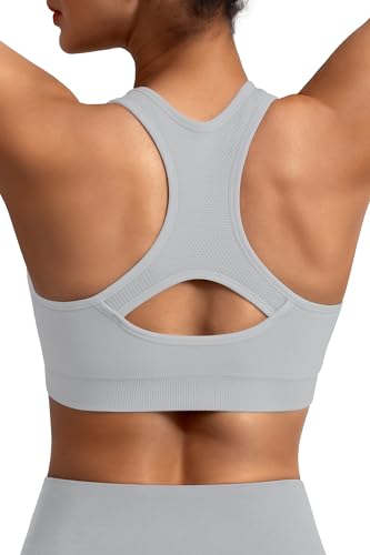Image of MIRITY Women Racerback Sports Bras - High Impact Workout Gym Activewear Bra Pack of 7
