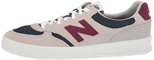 New Balance Tênis masculino Ct300 V3, Cinza/vinho, 13.5