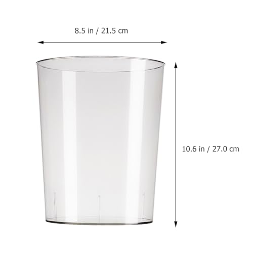 Seau à fleurs acrylique transparent de grande capacité pour rangement - 3