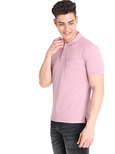 Image of CHKOKKO Men's Polo Cotton Regular Fit Half Sleeves T-Shirt with Pocket