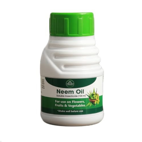 TrustBasket Neem Oil Spray for Plants Home Garden- 100ml | Water Soluable Pesticide |Organic Pest Controller Highly Effective on Plants