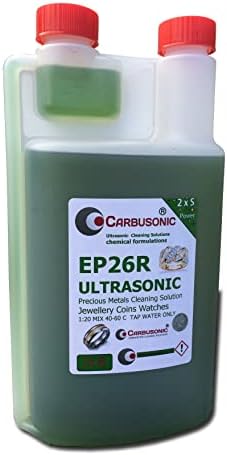 Ultrasonic Cleaning Solution, Makes up-to 20 litres | For Jewellery, For Spectacles, For Coins, For Ceramics, For Tattoo