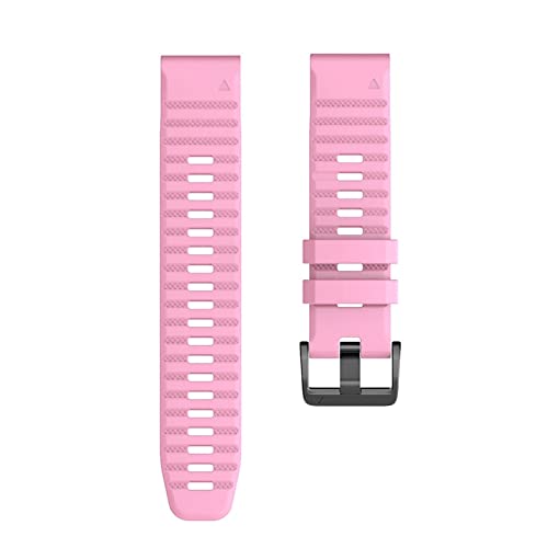 Bracelet Garmin Fenix rose 20mm en silicone pour le sport et le yoga