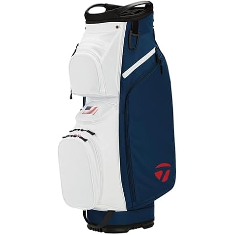 TaylorMade CartLite Golf Bag Red/White/Blue Cover