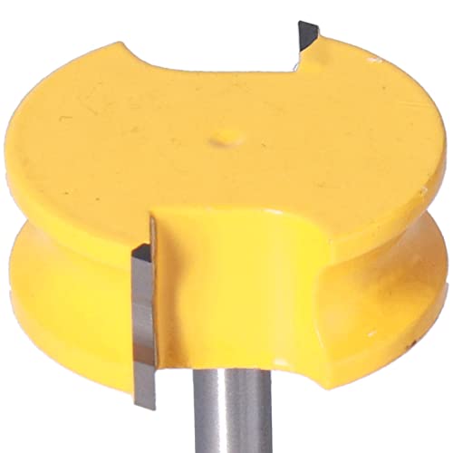 2 peças de brocas de roteador de miçangas e enseadas haste de 1/4 polegada, aço de tungstênio 2 flau