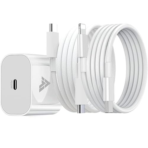 Image of Dr Vaku 20W Fast Charger Adapter for iPhone 17 /16 /15 /14 /13 /12 /11 Series with 1 Meter Type C to Lightning Data Cable + 1 Meter Nylon Braided Type-C to C Data Cable (1 Adapter + 2 Cable)