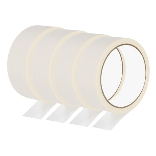 Image of PATIKIL Masking Tape 1.4 Inch Wide, 4 Roll 22 Yard Painters Tape Bulk No Residue Craft Tape for Wall Painting Labeling Car Painting Home DIY Flower Crafts Decoration, Beige