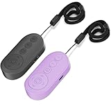 Wireless Camera Remote Control with Zoom in/Out for Android & iPhone,Versatile Shutter with Front/Rear Camera Switch,Vlogging Accessories Remote for TikTok Video & Photo,Black/Purple