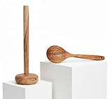 BRACOP Küchenhelfer-Set aus Holz mit Kartoffelstampfer, Kochlöffel und Servierkelle – Küchenutensilien aus Holz zum Stampfen, Passieren und Servieren – ideales Einzugsgeschenk