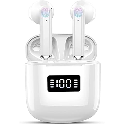 Auriculares Inalámbricos Bluetooth 5.3 con 4 Micrófonos y Pantalla LCD Cover