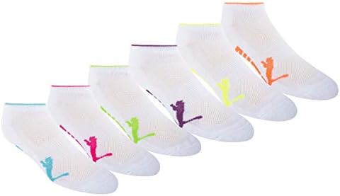 Puma Women's Half Terry Runner Socks 6-Pack, White Bright, 9-11