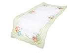 Xia Home Fashions Easter Egg Embroidered Cutwork Easter Table Runner, 16 by 36-Inch