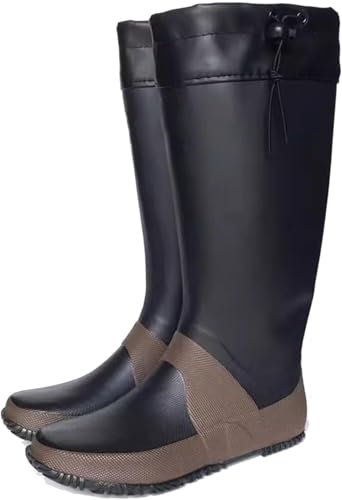 KomNWF LXXW Fishing Chest Waders Hunting Waders,Outdoor Outing Fishing,Waterproof Nylon Frog Shoes,Wading Shoes hunting waders(Black,5 UK)