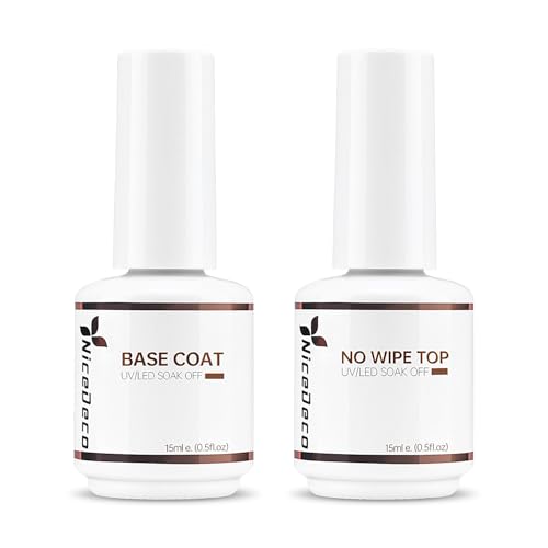 Nicedeco Hema Free Clear Rubber Base Gel Polish for Nails U V Cruelty Free Vegan Color Base Gel Nail Polish 15ML