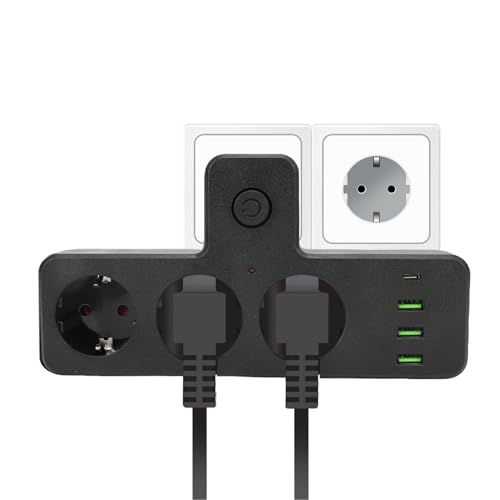 Extension de prise multiprise multifonctionnelle USB C pour bureau