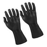 DOITOOL Maniquí de Mano Masculina Negra Doblada Soporte Plástico para Anillos Pulseras y Collares Expositor de Joyas Artístico para Hogar y Tienda Organizador de Accesorios de Mano 2