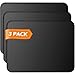 4 Mouse Pad Stitched Edges Premium-Textured Large Mouse Pads Mat Natural Non-Slip Rubber Base Mousepad for Laptop, Computer & PC, 11 x 8.7 inches, Black