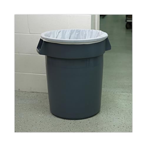 Image of Boardwalk High-Density Can Liners, 33 gal, 14 mic, 33 inch x 38 inch, Natural, 25 Bags /Roll, 10 Rolls /Carton
