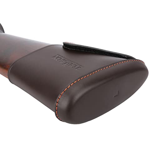 TOURBON Capa de recuo de couro genuíno para caça e tiro (almofada de fixação de gancho e laço - gran