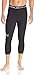 Under Armour Men's HeatGear Armour ¾ Compression Leggings, Black/Steel, Large
