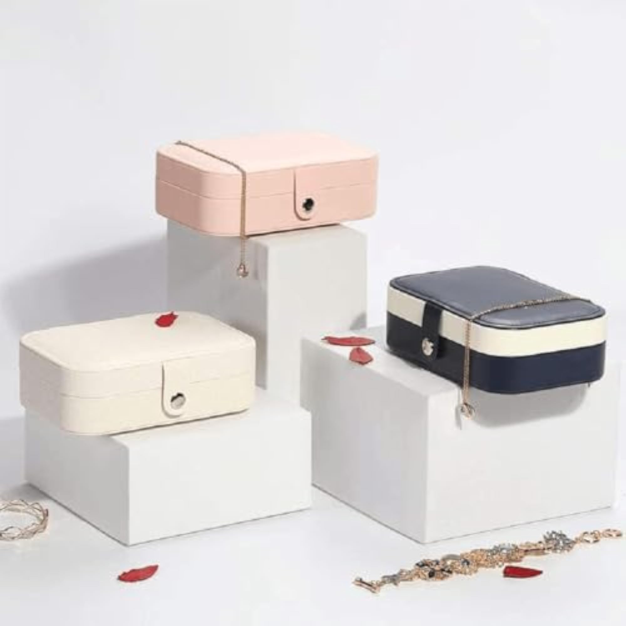 Portable Travel Jewellery Organiser Pouch, Small Box