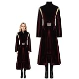 Adult Queen Costume Women Princess Cosplay Robe Coat Belt Pants Outfit for Halloween Party