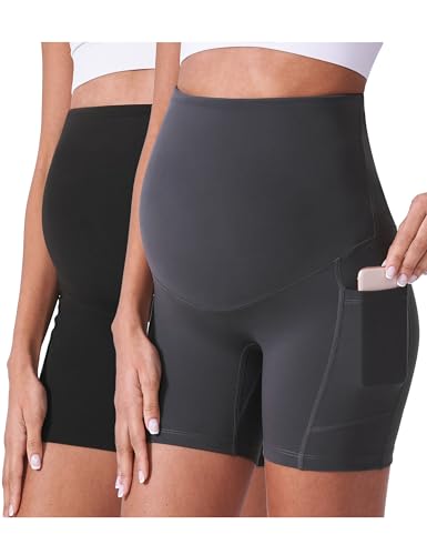 Maternity Shorts for Women Over Belly