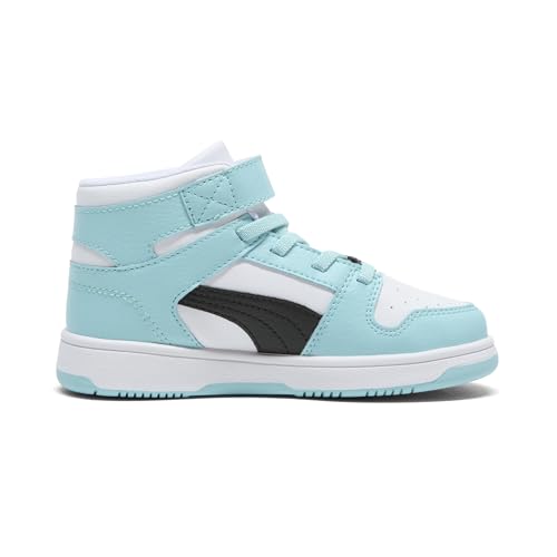 Image of PUMA Kids' Rebound Layup Mid Hook and Loop Sneakers