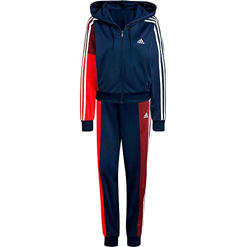 adidas Damen Bold Block Track Suit, Legend Ink, L