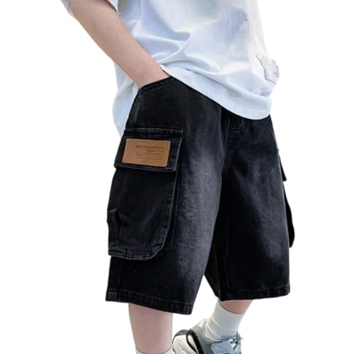 Pantalones cortos para adolescentes y jóvenes holgados sueltos casuales talla M