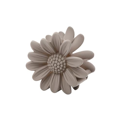 Image of Cerrito 6 Pcs Small Matte Hair Claw Clips, Neutral Mini Clamps with Strong Hold Grip for Thick & Thin Hair, NonSlip Hair Accessories Fashion Everyday Hairstyling (Multicolor, Sunflower Small)