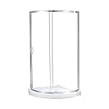 OVE Decors Breeze 32 in. Corner Shower Sliding Door with Base, Clear Glass and Chrome Finish