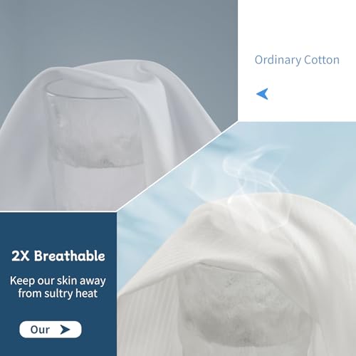 image for Shilucheng 4 Piece Queen Sheet Sets, Breathable Hole Structures 100% C