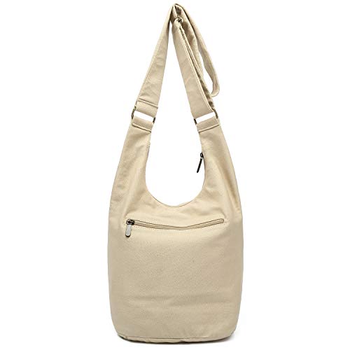 Coton Pose C1093 Hippie Crossbody Bag Large Size Top Zip Cotton Sling Bag Jacquard Cloth Handmade Bags thumb #8