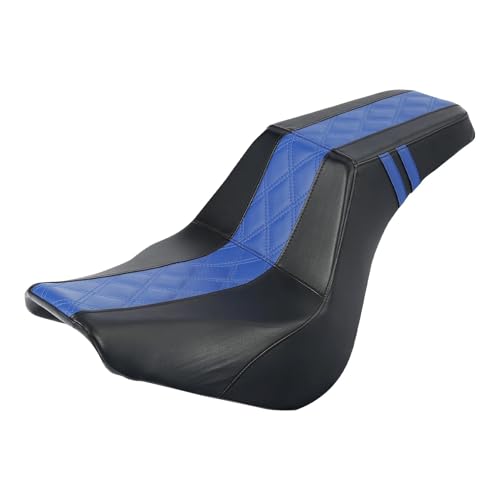 Asiento de motocicleta para Street Bob 114 tapizado en cuero sintético premium resistente al agua