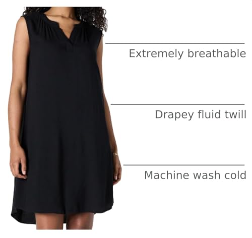 Image of Amazon Essentials Women's Sleeveless Woven A-line V Neck Shift Dress